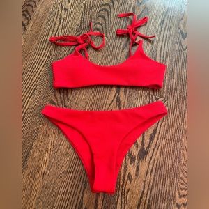 Zaful red hot bikini S